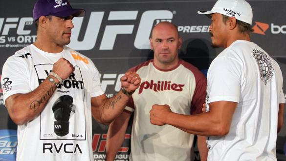 Vitor Belfort, Yoshihiro Akiyama & UFC President Dana White