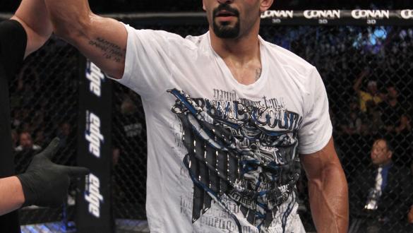 UFC 133: Constantinos Phillippou celebrates his win.