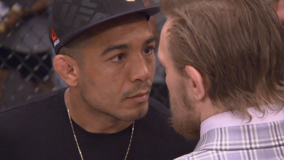 Jose Aldo and Conor McGregor face off at The Ultimate Fighter