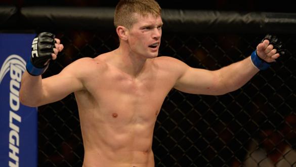 LAS VEGAS, NV - JULY 12:  Stephen Thompson reacts to his victory over Jake Ellenberger in their welterweight bout during the Ultimate Fighter Finale inside MGM Grand Garden Arena on July 12, 2015 in Las Vegas, Nevada.  (Photo by Brandon Magnus/Zuffa LLC/Z