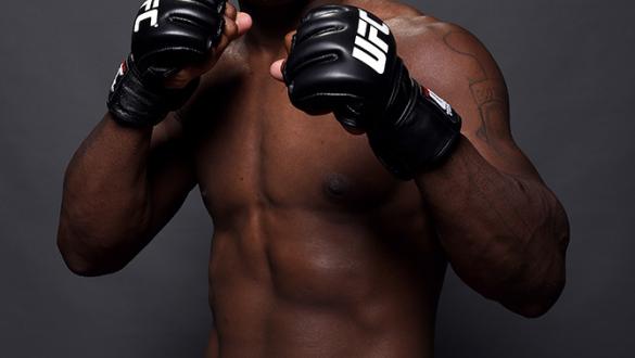  Lorenz Larkin poses for a post fight portrait backstage during the UFC Fight Night event at the Hard Rock Live on June 27, 2015 in Hollywood, Florida. (Photo by Mike Roach/Zuffa LLC via Getty Images)