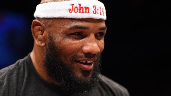  Yoel Romero of Cuba celebrates after defeating Lyoto Machida of Brazil in their middleweight fight during the UFC Fight Night event at the Hard Rock Live on June 27, 2015 in Hollywood, Florida. (Photo by Josh Hedges/Zuffa LLC via Getty Images)