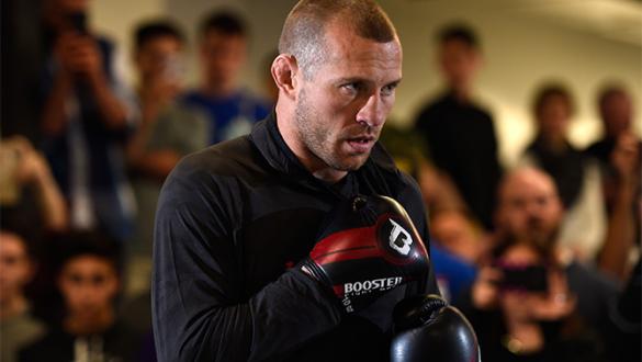 PITTSBURGH, PA - FEBRUARY 19:  Donald 'Cowboy' Cerrone of the United States works out for the fans and media at the Stout Training Pittsburgh gym on February 19, 2016 in Pittsburgh, Pennsylvania. (Photo by Jeff Bottari/Zuffa LLC/Zuffa LLC via Getty Images