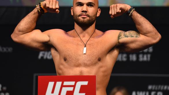 WINNIPEG, CANADA - DECEMBER 15:  Robbie Lawler poses on the scale during the UFC Fight Night weigh-in on December 15, 2017 in Winnipeg, Canada. (Photo by Josh Hedges/Zuffa LLC/Zuffa LLC via Getty Images)
