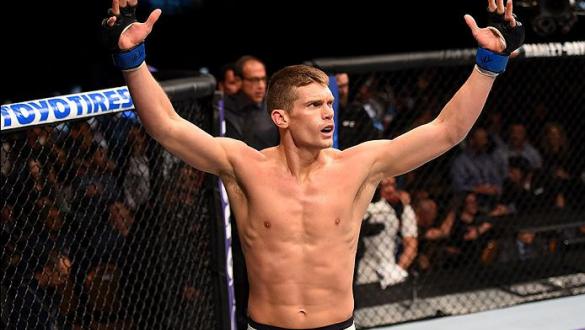 LAS VEGAS, NV - FEBRUARY 06:  Stephen Thompson celebrates after defeating Johny Hendricks in their welterweight fight during the UFC Fight Night event at MGM Grand Garden Arena on February 6, 2016 in Las Vegas, Nevada.  (Photo by Josh Hedges/Zuffa LLC/Zuf