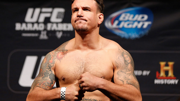 NEWARK, NJ - JANUARY 31:  Frank Mir weighs in during the UFC 169 weigh-in at the Prudential Center on January 31, 2014 in Newark, New Jersey. (Photo by Josh Hedges/Zuffa LLC/Zuffa LLC via Getty Images)