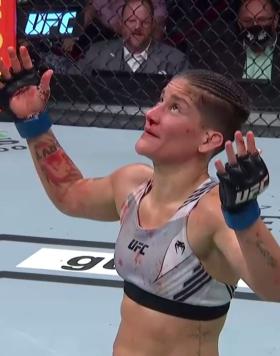 Priscila Cachoeira def Gina Mazany via 2nd round TKO | UFC 262: Oliveira vs Chandler