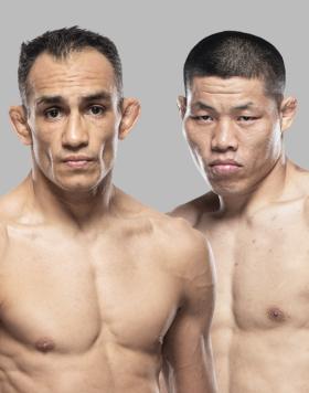 Arte com as imagens de Tony Ferguson e Li Jingliang