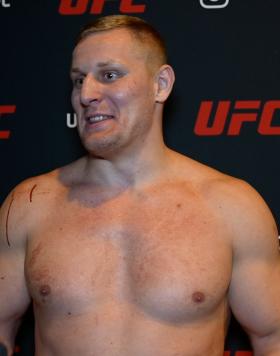 Heavyweight Sergei Pavlovich Reacts With UFC.com After His TKO Victory Over Tai Tuivasa At UFC Fight Night: Thompson vs Holland On December 3, 2022