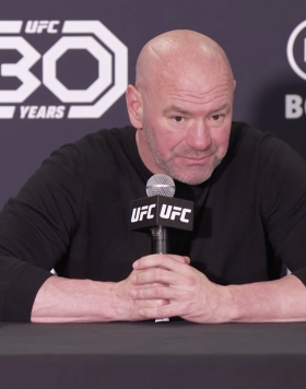 UFC President Dana White addresses the media after UFC 286: Edwards vs Usman 3.