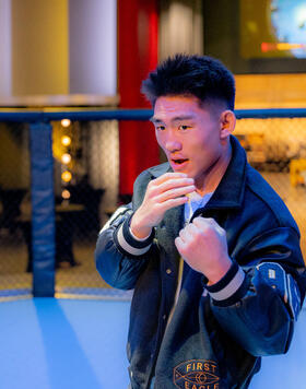 Song Yadong at the UFC Apex, December 2023 (Photo by Juan Cardenas/Zuffa LLC)
