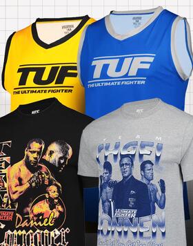 Whether you’re riding with gold for Team Cormier or blue for Team Sonnen, the TUF 33 collection is the perfect way to gear up for the premier of the show.