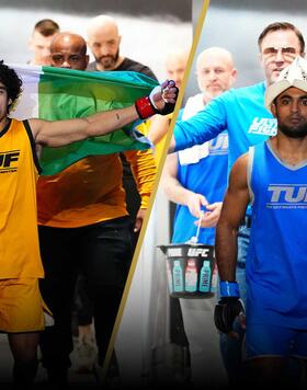Opponents on Season 33 of The Ultimate Fighter make the walk to the Octagon