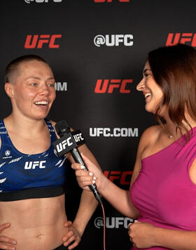 Rose Namajunas backstage at UFC Atlanta