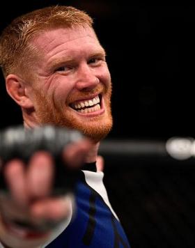 VANCOUVER, BC - AUGUST 27:  Sam Alvey of the United States celebrates his victory over Kevin Casey of the United States in their middleweight bout during the UFC Fight Night event at Rogers Arena on August 27, 2016 in Vancouver, British Columbia, Canada. 