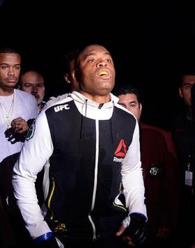 LAS VEGAS, NV - JULY 09:  Anderson Silva of Brazil prepares to face Daniel Cormier during the UFC 200 event on July 9, 2016 at T-Mobile Arena in Las Vegas, Nevada.  (Photo by Todd Lussier/Zuffa LLC/Zuffa LLC via Getty Images) *** Local Caption *** Anderso