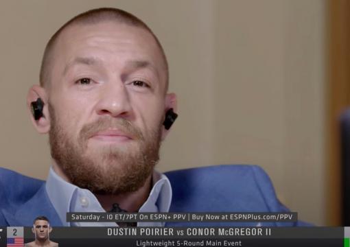From ESPN, Conor McGregor speaks with Ariel Helwani on camera for the first time since beating Donald “Cowboy” Cerrone.