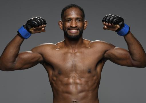 Neil Magny poses for a portrait after his victory during the UFC Fight Night event at UFC APEX on August 29, 2020 in Las Vegas, Nevada. (Photo by Mike Roach/Zuffa LLC)