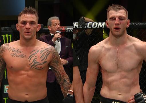 Dustin Poirier & Dan Hooker Win Fight Of The Night 2020