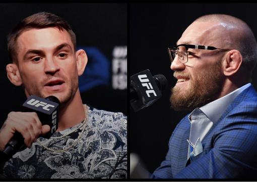 UFC 257 Press Conference Dustin Poirier and Conor McGregor