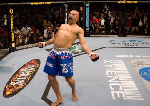 Chuck Liddell is victorious over Renato Sobral at UFC 62 at the Mandalay Bay Events Center on August 26, 2006 in Las Vegas, Nevada. (Photo by Josh Hedges/Zuffa LLC)
