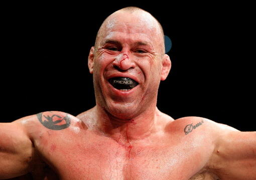 Wanderlei Silva reacts after knocking out Brian Stann in their light heavyweight fight during the UFC on FUEL TV event at Saitama Super Arena on March 3, 2013 in Saitama, Japan. (Photo by Josh Hedges/Zuffa LLC)