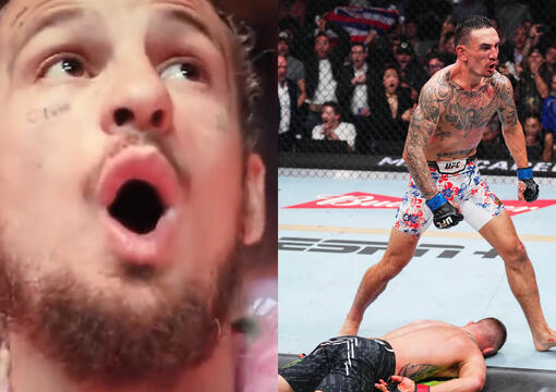 Sean O'Malley reacts to Max Holloway's Knockout of Justin Gaethje at UFC 300