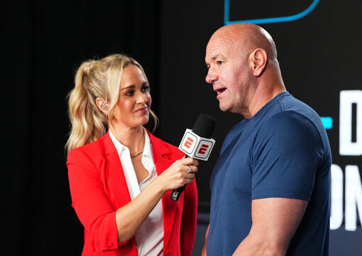 UFC CEO Dana White announces the contract winners during Dana White's Contender series season eight, week five on September 10, 2024 in Las Vegas, Nevada. (Photo by Chris Unger/Zuffa LLC)