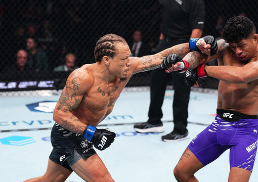 Marcus McGhee punches Jonathan Martinez at UFC 309