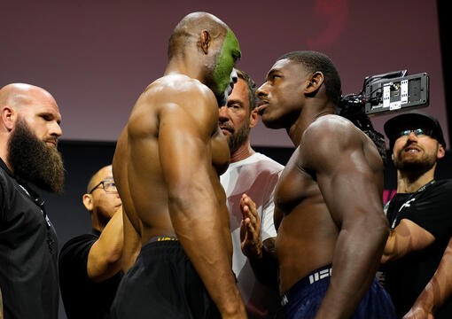 Kamaru Usman and Joaquin Buckley face off before their main event clash at UFC Atlanta