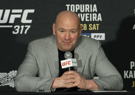 UFC CEO Dana White Answers Questions From The Media Following UFC 317: Topuria vs Oliveira In Las Vegas On June 28, 2025