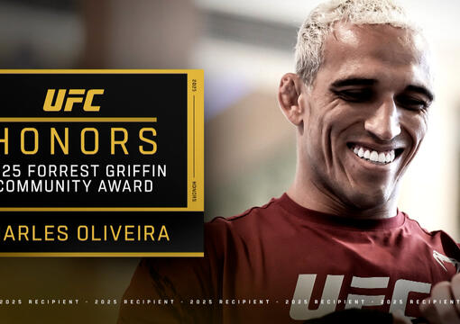 Charles Oliveira Named 2025 Recipient Of Forrest Griffin Community Award