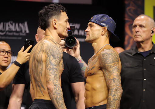 Max Holloway and Dustin Poirier