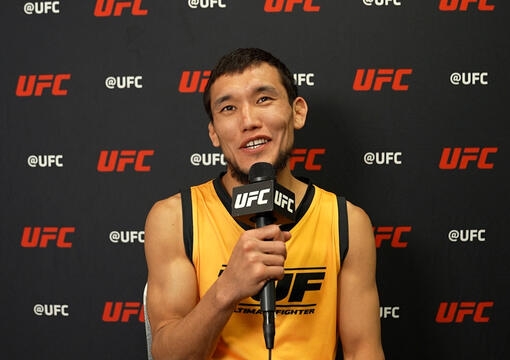 Flyweight Alibi Idiris Reacts With UFC.com After His Semifinal Victory Over Roybert Echeverria During The Ultimate Fighter Season 33, Episode 9