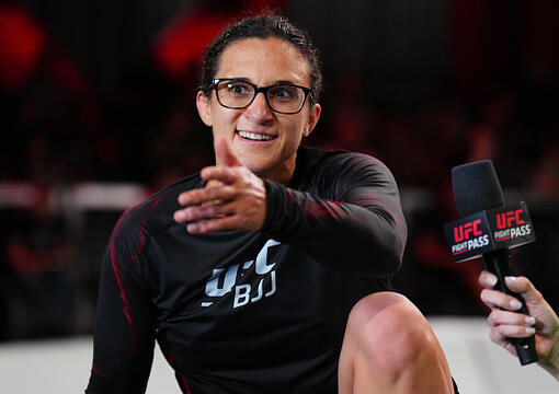 Tammi Musumeci reacts after a victory against Leilani Bernales in a flyweight match during the UFC BJJ 2 event at UFC APEX on July 31, 2025 in Las Vegas, Nevada. (Photo by Chris Unger/Zuffa LLC)