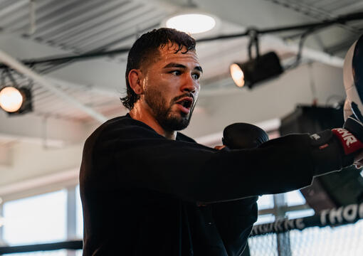 Anthony Hernandez trains at the UFC Performance Institute in Las Vegas, Nevada, on August 6, 2025. (Photo by Zac Pacleb/Zuffa LLC)