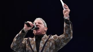 Octagon announcer Bruce Buffer introduces the main event during the UFC Fight Night event at Etihad Arena on UFC Fight Island on January 17, 2021 in Abu Dhabi, United Arab Emirates. (Photo by Jeff Bottari/Zuffa LLC)