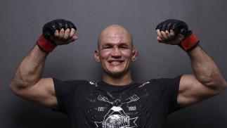 Junior Dos Santos of Brazil poses for a post fight portrait during the UFC Fight Night event inside CenturyLink Arena on July 14, 2018 in Boise, Idaho. (Photo by Mike Roach/Zuffa LLC)