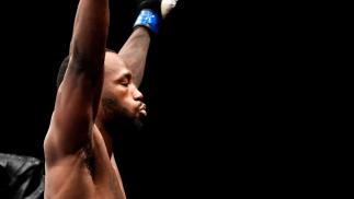 Leon Edwards of Jamaica prepares to fight Donald Cerrone in their welterweight bout during the UFC Fight Night event at the Singapore Indoor Stadium on June 23, 2018 in Singapore. (Photo by Jeff Bottari/Zuffa LLC/Zuffa LLC via Getty Images)