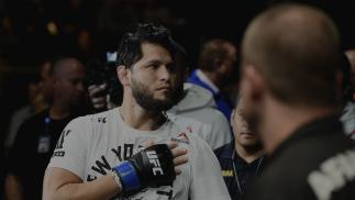 NEW YORK, NY - NOVEMBER 04: Jorge Masvidal approaches the octagon for his welterweight bout against Stephen Thompson during the UFC 217 event at Madison Square Garden on November 4, 2017 in New York City. (Photo by Josh Hedges/Zuffa LLC/Zuffa LLC via Getty Images)