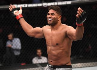 BEIJING, CHINA - NOVEMBER 24: Alistair Overeem of The Netherlands celebrates after his TKO victory over Sergei Pavlovich of Russia in their heavyweight bout during the UFC Fight Night event inside Cadillac Arena on November 24, 2018 in Beijing, China. (Photo by Jeff Bottari/Zuffa LLC/Zuffa LLC via Getty Images)