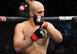 LONDON, ENGLAND - MARCH 14: Volkan Oezdemir of Switzerland interacts with the media during the UFC Fight Night Ultimate Media Day at Glaziers Hall on March 14, 2019 in London, England. (Photo by Jeff Bottari/Zuffa LLC/Zuffa LLC via Getty Images)