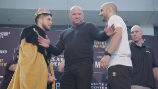 Cejudo Moraes Faceoffs Media Day UFC 238