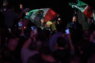 DENVER, CO - NOVEMBER 10: Yair Rodriguez of Mexico enters the arena prior to facing Chan Sung Jung of South Korea in their featherweight bout during the UFC Fight Night event inside Pepsi Center on November 10, 2018 in Denver, Colorado. (Photo by Josh Hedges/Zuffa LLC/Zuffa LLC via Getty Images)