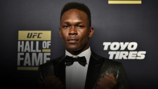 LAS VEGAS, NEVADA - JULY 05: Israel Adesanya poses on the red carpet prior to the UFC Hall of Fame Class of 2019 Induction Ceremony inside The Pearl at The Palms Casino Resort on July 5, 2019 in Las Vegas, Nevada. (Photo by Chris Unger/Zuffa LLC/Zuffa LLC via Getty Images)