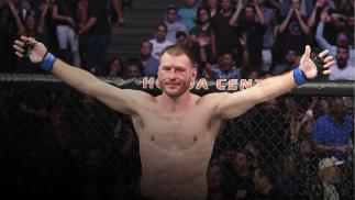 ANAHEIM, CALIFORNIA - AUGUST 17: Stipe Miocic celebrates his TKO victory over Daniel Cormier in their heavyweight championship bout during the UFC 241 event at the Honda Center on August 17, 2019 in Anaheim, California. (Photo by Josh Hedges/Zuffa LLC/Zuffa LLC via Getty Images)