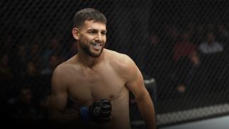 DENVER, CO - NOVEMBER 10: Yair Rodriguez of Mexico reacts while facing Chan Sung Jung of South Korea in their featherweight bout during the UFC Fight Night event inside Pepsi Center on November 10, 2018 in Denver, Colorado. (Photo by Josh Hedges/Zuffa LLC/Zuffa LLC via Getty Images)
