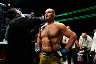 Teixeira getting ready to enter the Octagon