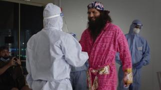 Jorge Masvidal Greets Health Care Workers On Fight Island