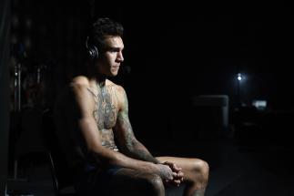 Andre Fili is interviewed backstage during the UFC Fight Night event at UFC APEX on June 13, 2020 in Las Vegas, Nevada. (Photo by Mike Roach/Zuffa LLC)